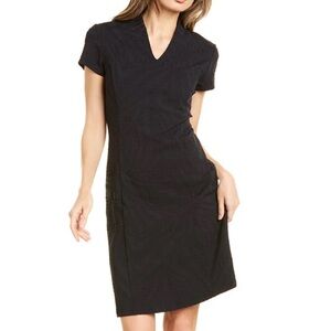 J. McLaughlin Avana Dress Black Sheath Stretch Pullover